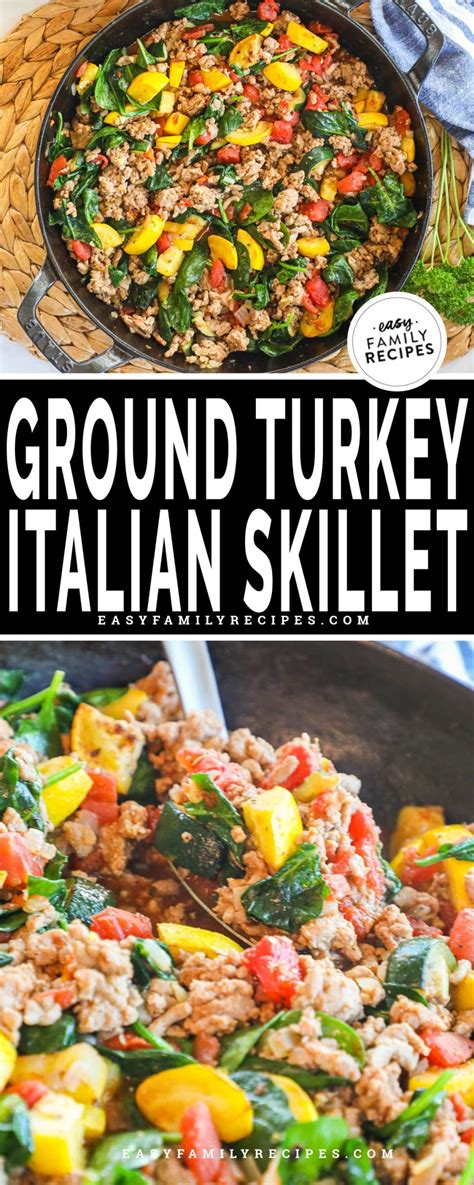 Italian Turkey and Vegetable Skillet · Easy Family Recipes