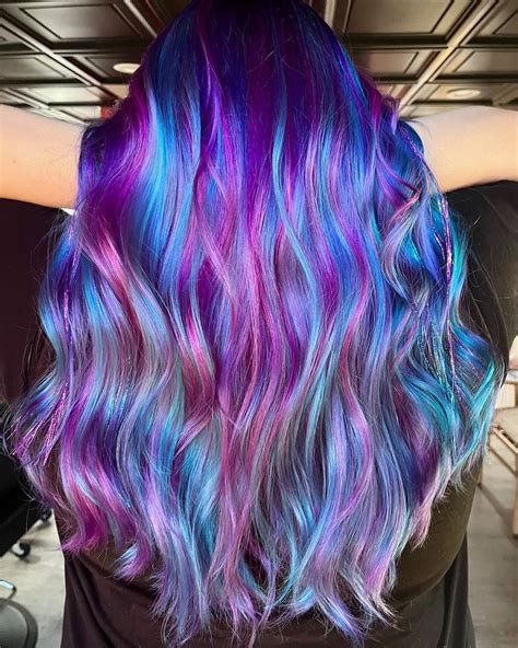Blue With Purple Hair