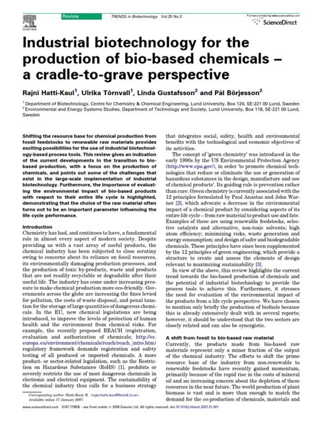 Industrial Biotechnology | PDF | Biofuel | Life Cycle Assessment
