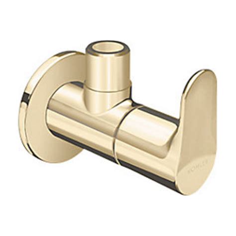 Kohler Basin Area Angular Stop Cock July 16086IN-4-AF - French Gold on ...