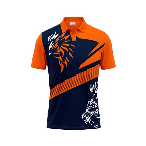 Polo Neck Printed Jersey Orange NP5000030 – Next Print