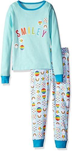 Buy The Children's Place Big Girls' Cotton Pajama Set, Smiley/Icelandic ...