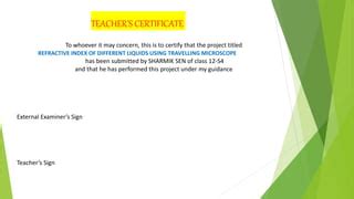 Rezultat imagine pentru Refractive Index of Solid Using Travelling Microscope
