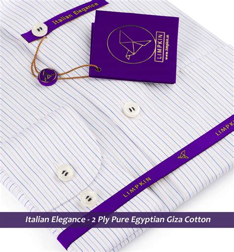 Kinsale- Navy & Lilac Magical Stripe | Formal Shirts for Men - Limpkin