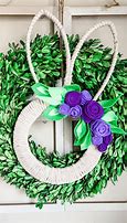 Image result for Wire Bunny Wreath Frame