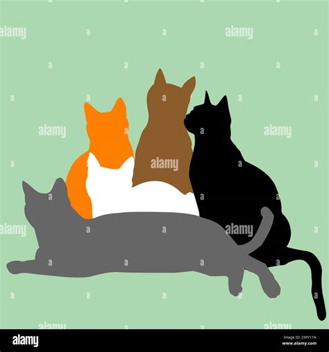 Minimal animal silhouettes hi-res stock photography and images - Alamy