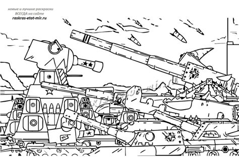 SOVIET KV-44 VS AMERICAN KV-44 - Cartoons about tanks