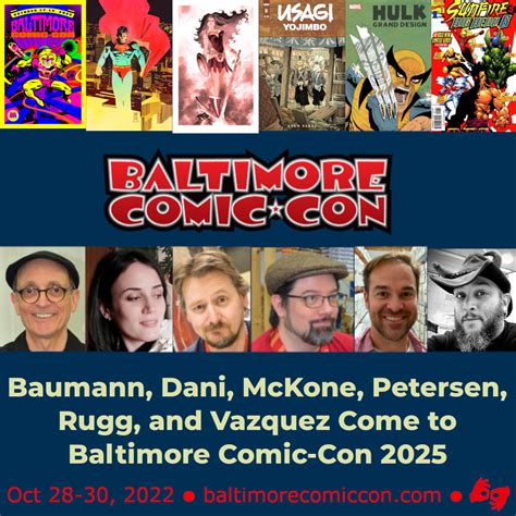 Baltimore Comic Convention | Baltimore Comic-Con 2025 Welcomes ...