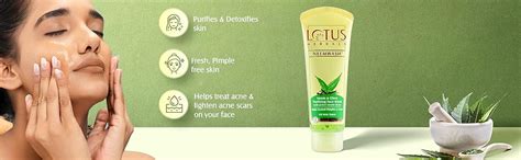 Lotus Herbals Neem And Clove Purifying Face Wash With Active Neem ...