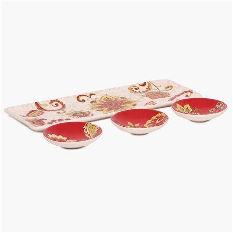 Buy Marigold 4 Pc Serving Set from Home Centre at just INR 1495.0