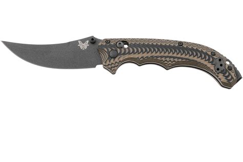 Benchmade Mini Bedlam 865BK-01 Black Cerakote CPM S90V, Black Coyote OD ...
