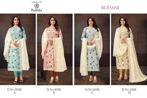 Radhika Azara Ruhani Printed Dress Material Collection
