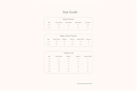 Size Guide – Masaya Home