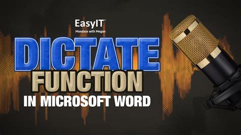 How To Use The Dictate Function In Microsoft Word | EasyIT