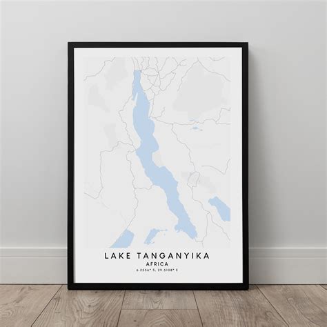 Lake Tanganyika Africa Map