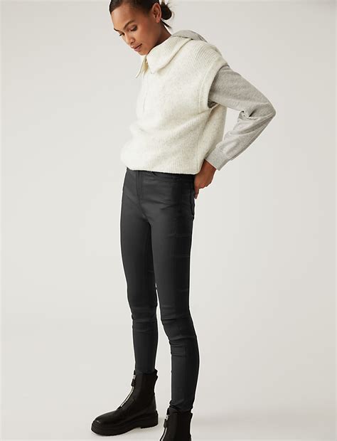 Buy Ivy Coated Skinny Ankle Grazer Jeans at Marks & Spencer