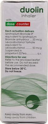 Duolin Inhaler: Uses, Side Effects, Price, Dosage & More Info - PharmEasy