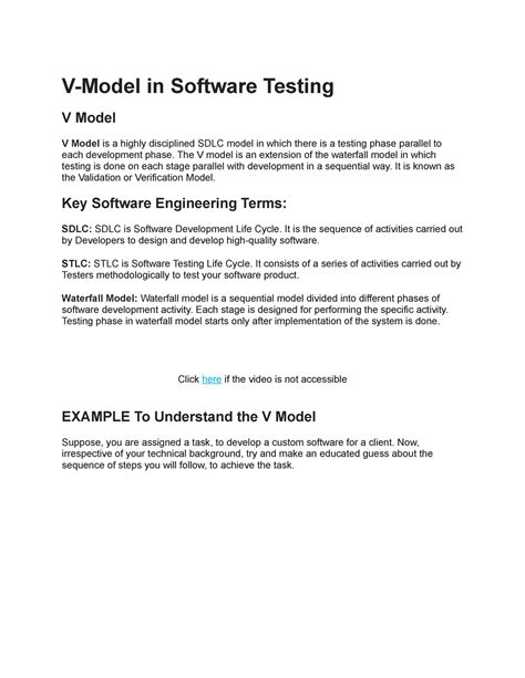 V 4 2020 - V Model is a highly disciplined SDLC model in which there is ...