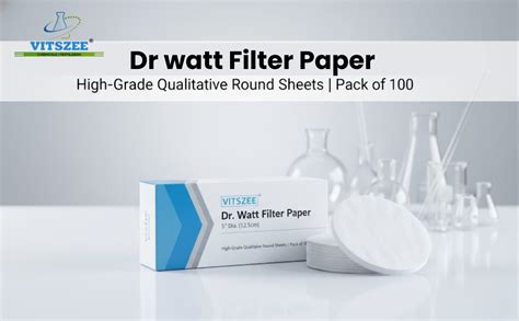 VITSZEE Dr watt Filter Paper 5" Dia. [12.5Cm] Round Grade A ...