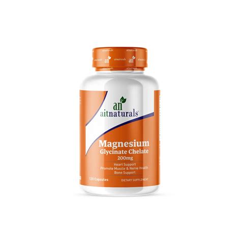 Magnesium Glycinate Chelate - 120 Capsules - Aitnaturals