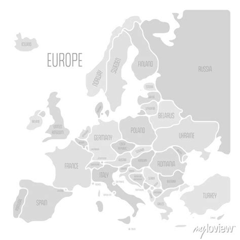 Europe Map Simple 的图像结果