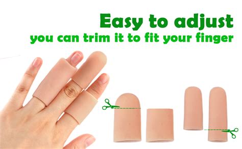 Amazon.com: 14 PCS Gel Finger Cots Thumb Protector, Silicone Finger ...