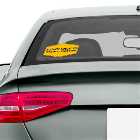 Keep Tailgating Car Sticker - Car Stickers India. Residue Free ...