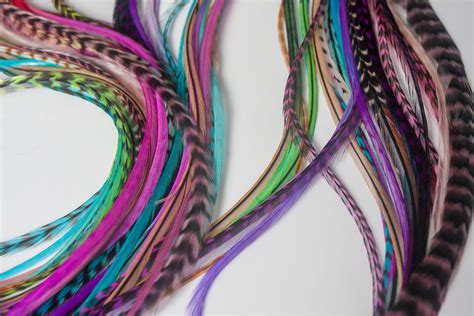 Bonded Feather Extensions & DIY Hair Feather Kits with Beads ...