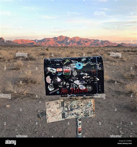 Infamous black mailbox near Area 51, secret facility in Nevada desert ...