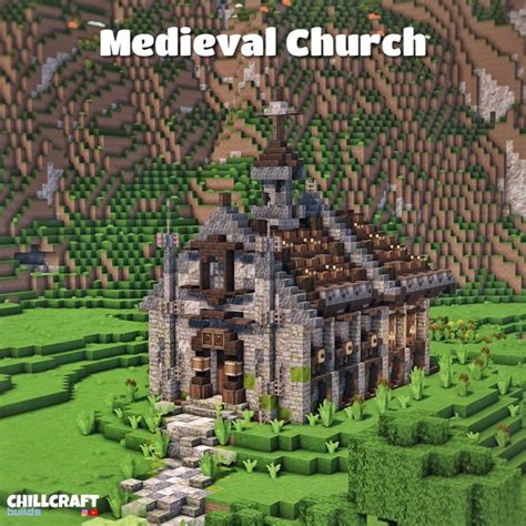 Image result for Minecraft Medieval Building Tutorial Church