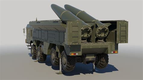 Iskander SS-26 Stone ballistic missile system 3D Model $120 - .max - Free3D