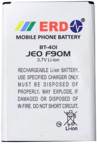 ERD Mobile Battery For JIO F90M Price in India - Buy ERD Mobile Battery ...
