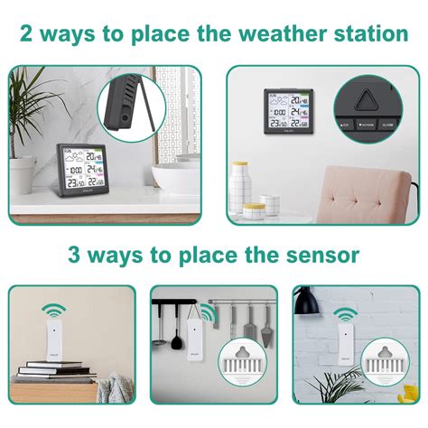 Buy Weather Station Multiple Sensors, with 3 Outdoor Thermometer ...