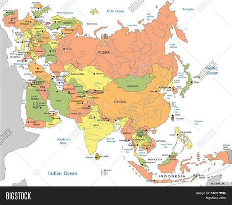 Political Map Eurasia Vector & Photo (Free Trial) | Bigstock