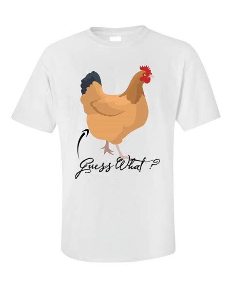 Funny Chicken Butt Shirt, Humorous Farm Animal Tee for Casual Wear ...