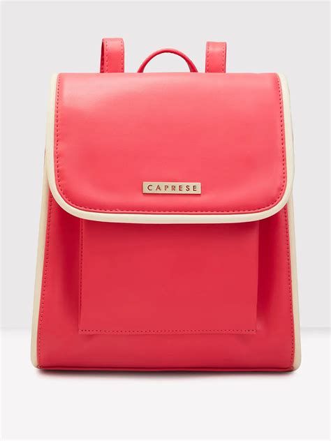 Buy Caprese Gracie Backpack Medium Magenta @ Rs.899 | Caprese Bags ...