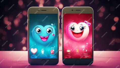 Premium Photo | Two smartphones side by side screens displaying ...