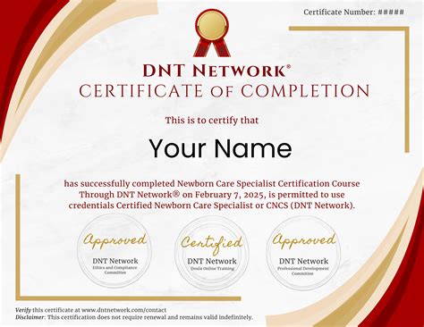 Newborn Care Specialist Certification Course — DNT Network
