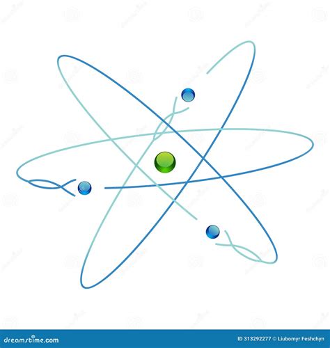 Atom Symbols Of Nuclear Energy Icon Set. Scientific Research And ...