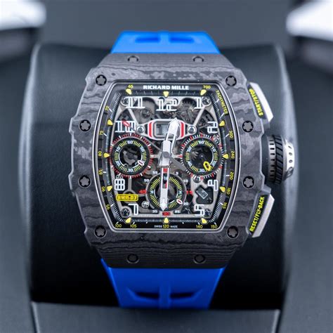 Richard Mille Flyback Chronograph Rm11-03 Tpt Black Carbon TPT... for ...