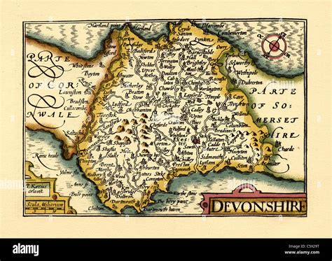 Map of devon england hi-res stock photography and images - Alamy