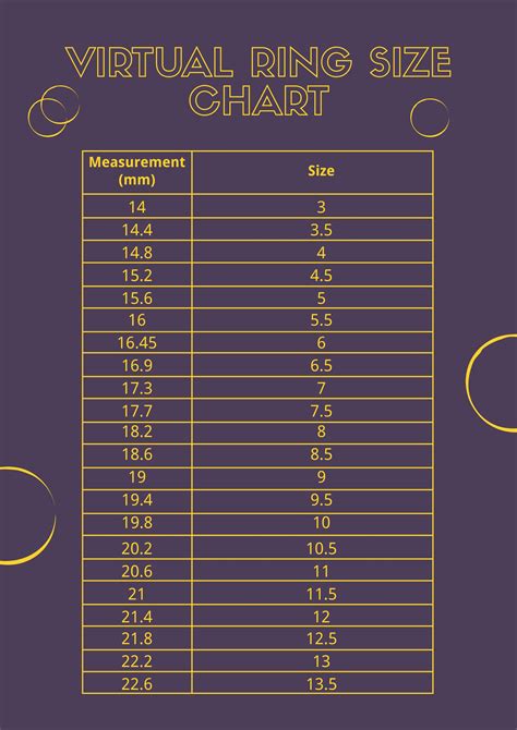 Image result for Girls Ring Size Chart