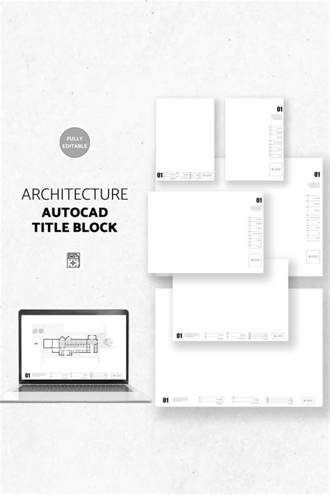 Minimalist Architect Title Block Templates Autocad Title Block Template ...