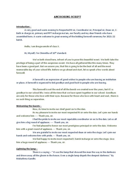 Image result for Creative Writing Anchoring Script