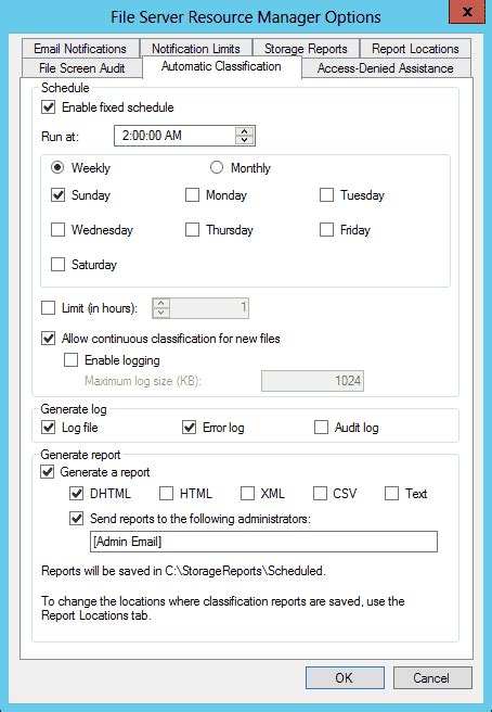 File Server Resource Manager Classification 的图像结果
