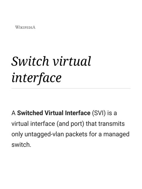 Image result for Switch Virtual Interface Configuration