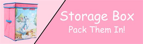 PrettyKrafts Tom and Jerry Kid's Fabric Toys Organizer with Top Lid ...