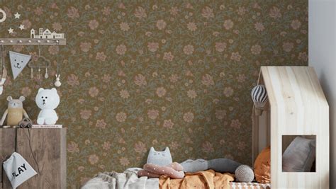 Antique Blooms Wallpaper – Classic Floral Wall Mural Design