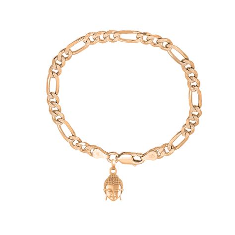 Akshat Sapphire 22KT gold plated 92.5% pure Sterling Silver Figaro Des