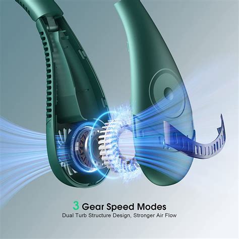 Buy Neck Fan, 5000mAh Foldable Bladeless Neck Fans Portable ...